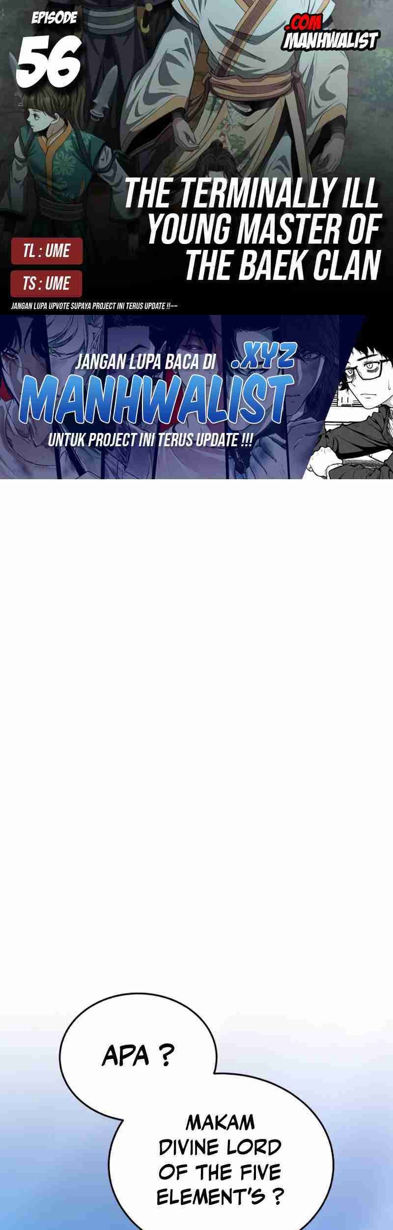 Baca Komik The Terminally Ill Young Master of the Baek Clan Chapter 56 Gambar 1