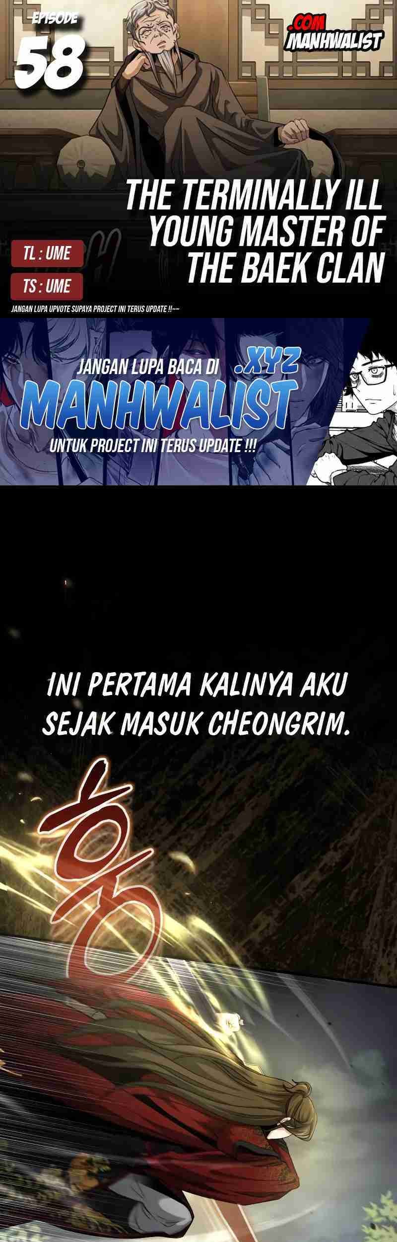 Baca Komik The Terminally Ill Young Master of the Baek Clan Chapter 58 Gambar 1