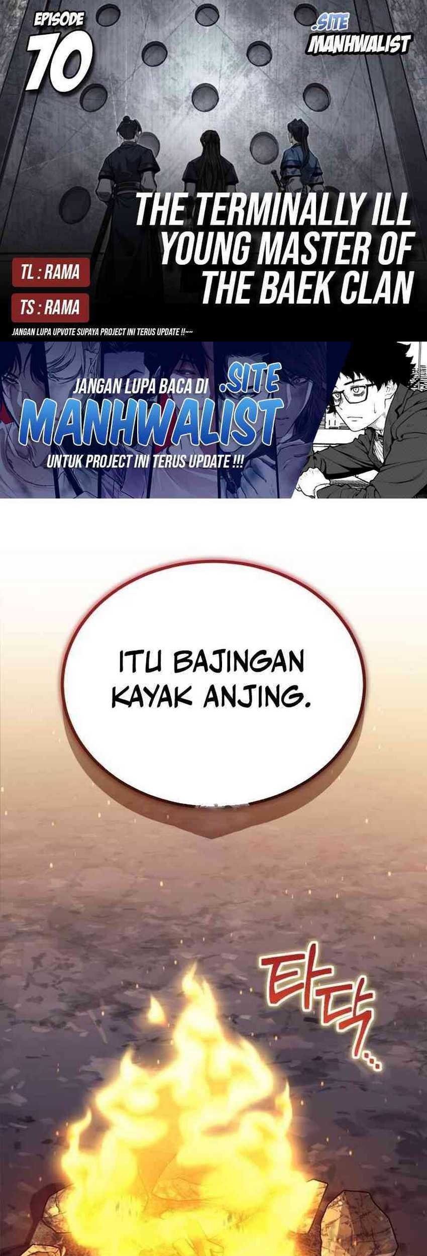 Baca Komik The Terminally Ill Young Master of the Baek Clan Chapter 70 Gambar 1