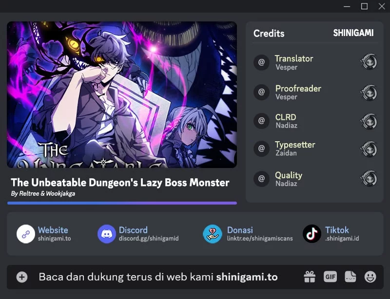 Baca Komik The Unbeatable Dungeon’s Lazy Boss Chapter 94 Gambar 1