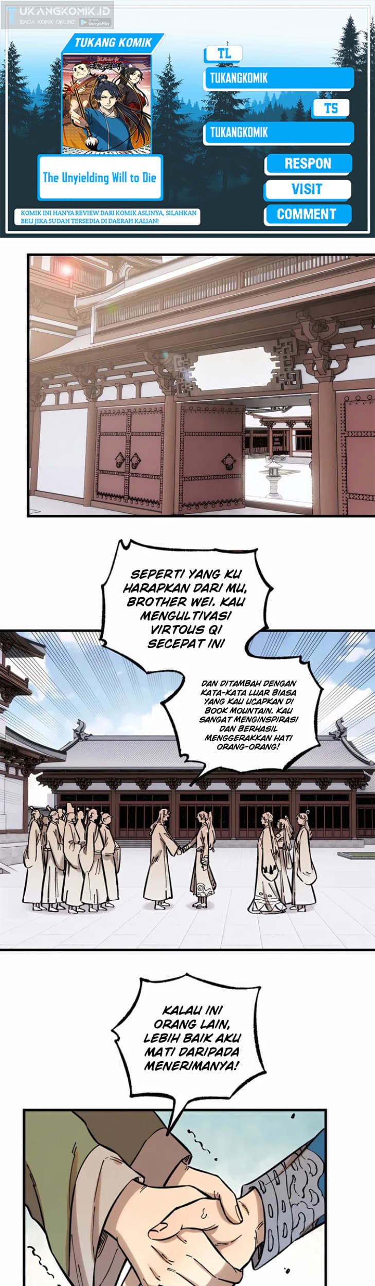 Baca Komik The Unyielding Will to Die Chapter 16 Gambar 1