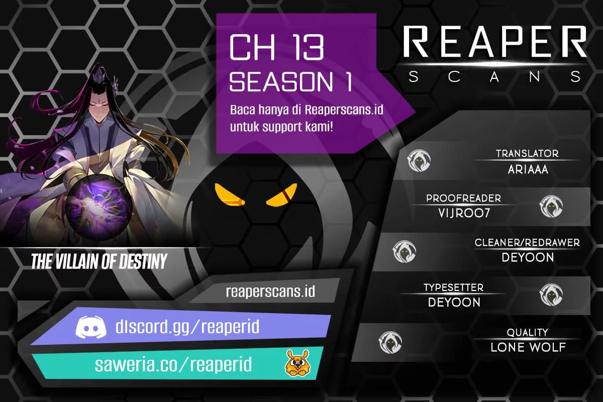 Baca Komik The Villain Of Destiny Chapter 13 Gambar 1