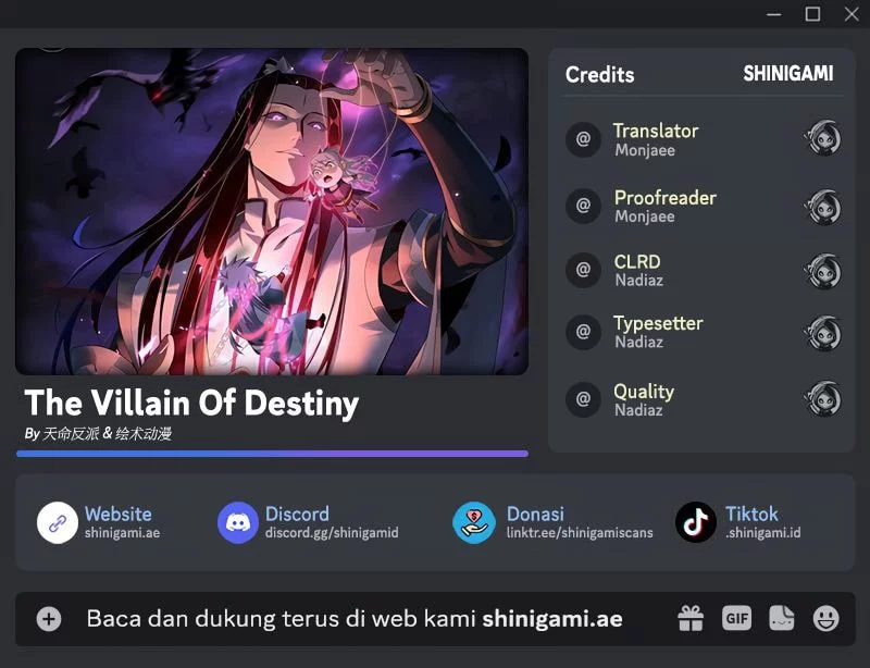 Baca Komik The Villain Of Destiny Chapter 246 Gambar 1