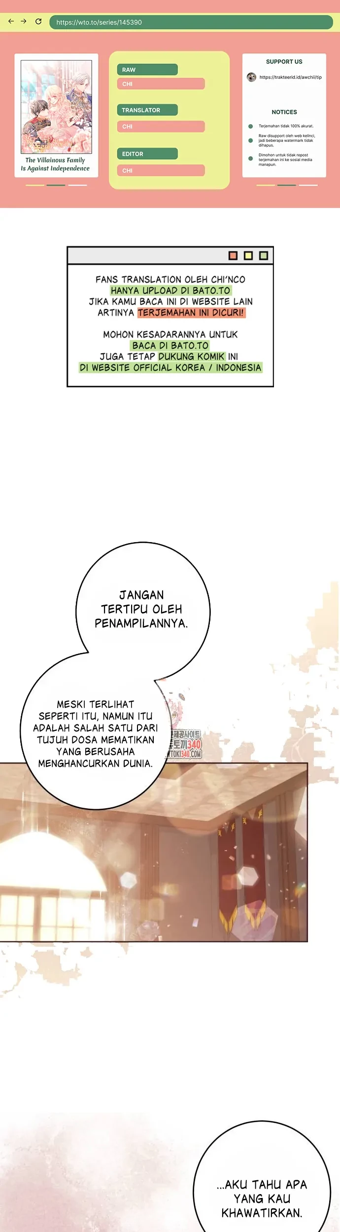 Baca Komik The Villainous Family is Against Independence Chapter 40 Gambar 1