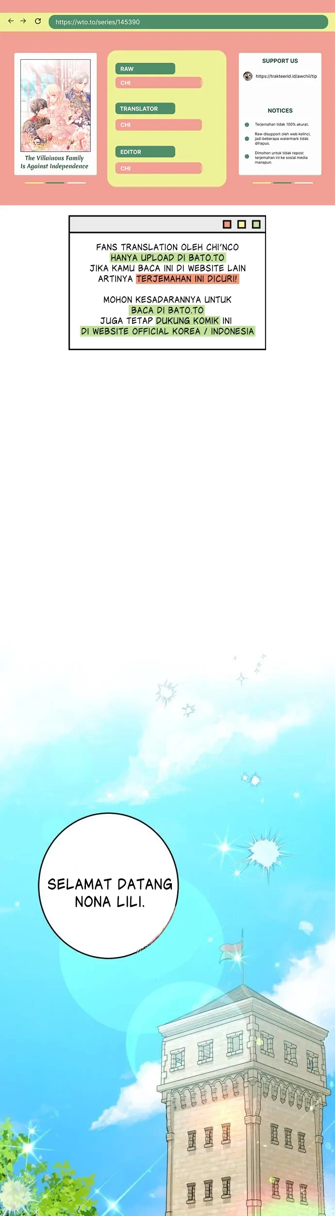 Baca Komik The Villainous Family is Against Independence Chapter 47 Gambar 1