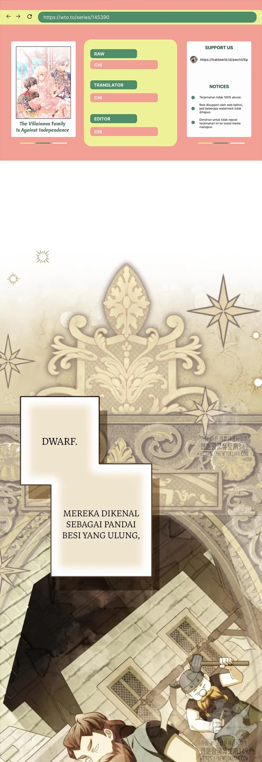 Baca Komik The Villainous Family is Against Independence Chapter 50 Gambar 1