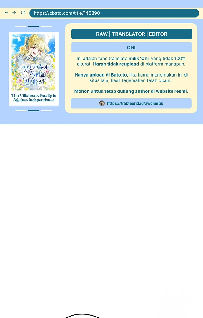 Baca Komik The Villainous Family is Against Independence Chapter 57 Gambar 1