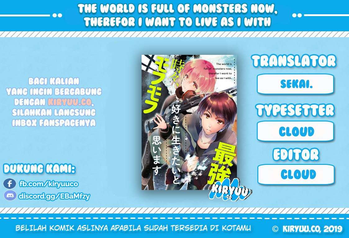 Baca The World Is Full of Monsters Now, Therefore I Want to Live As I Wish Chapter 1 Gambar 2