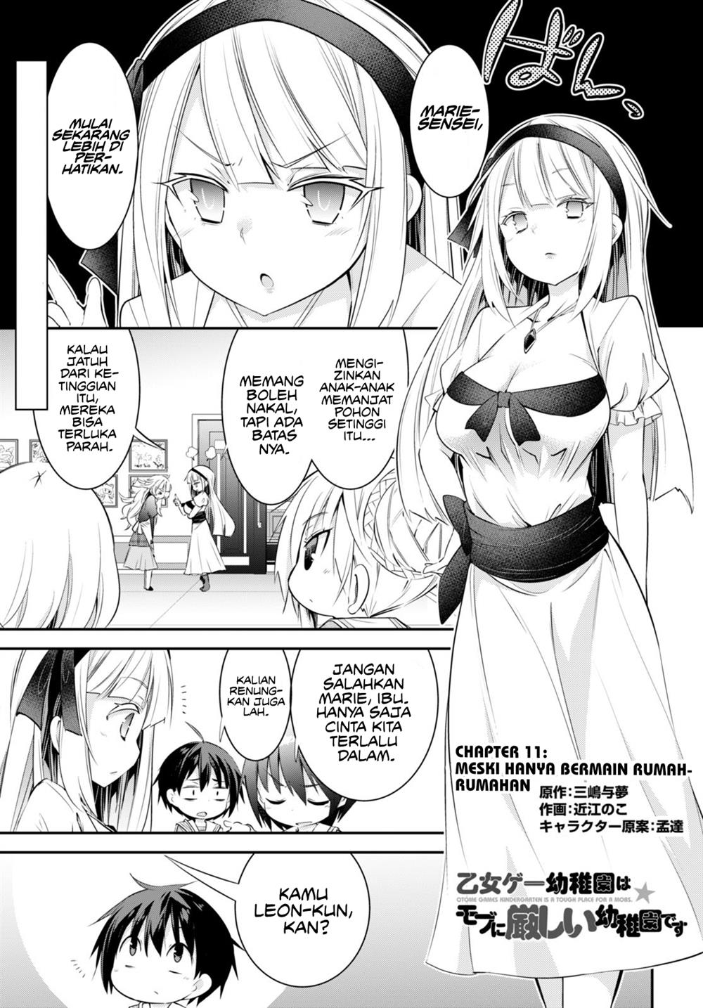 Baca  The World of Otome Games Kindergarten is Tough for Mobs Chapter 11 Gambar 2