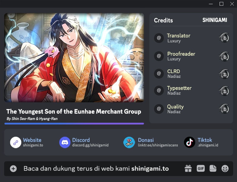 Baca Komik The Youngest Son of the Eunhae Merchant Group Chapter 1 Gambar 1