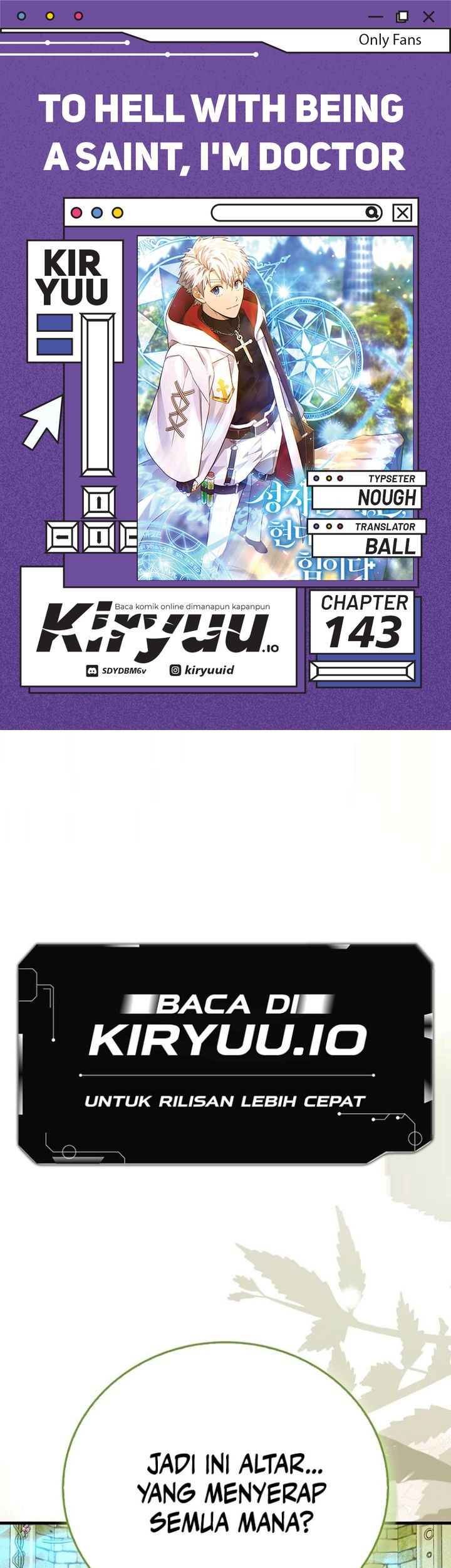 Baca Komik To Hell With Being a Saint, I’m a Doctor Chapter 143 Gambar 1