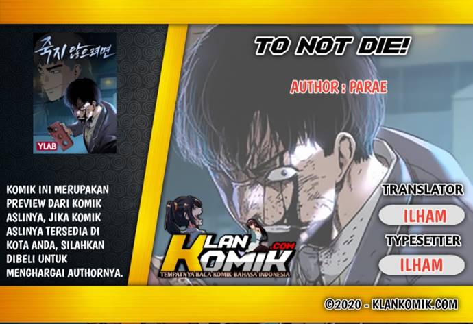 Baca Komik To Not Die Chapter 1 Gambar 1