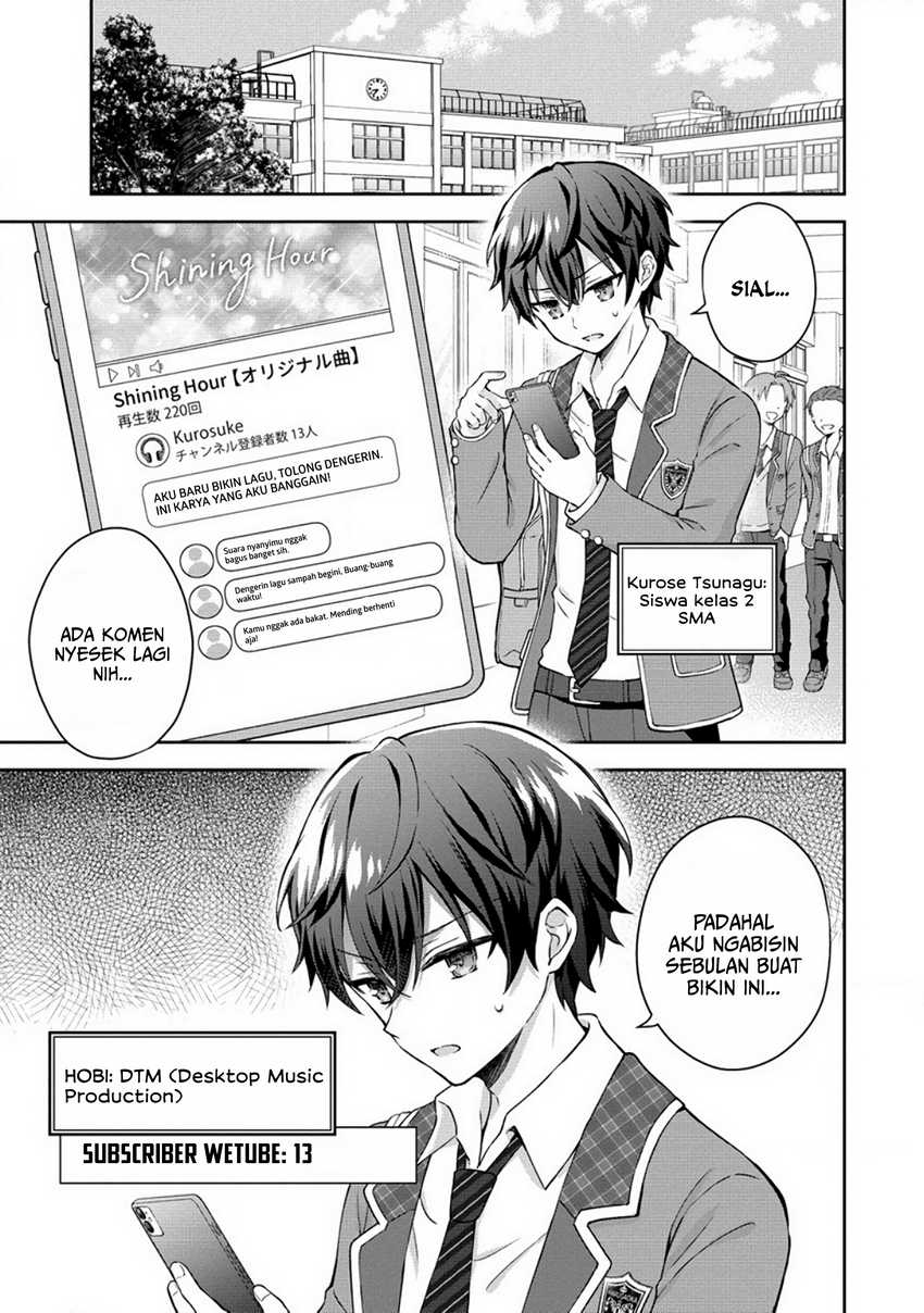 Tonari no Seki no Inkya Joshi ga Oshi Utaite Datta – Ore no Kyoku wo Uttatekure! Chapter 1 Gambar 5