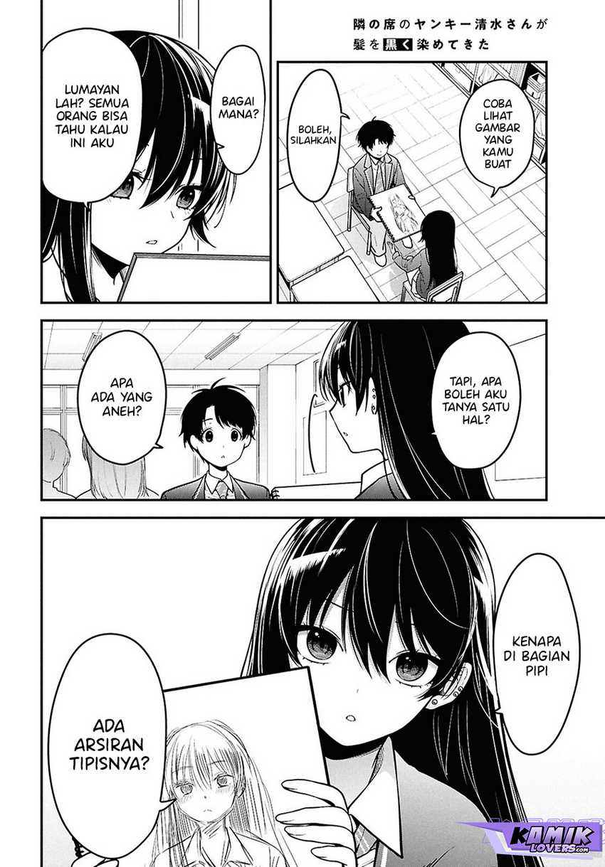 Tonari no Seki no Yankee Shimizu-san ga Kami o Kuroku Sometekita Chapter 1 Gambar 32