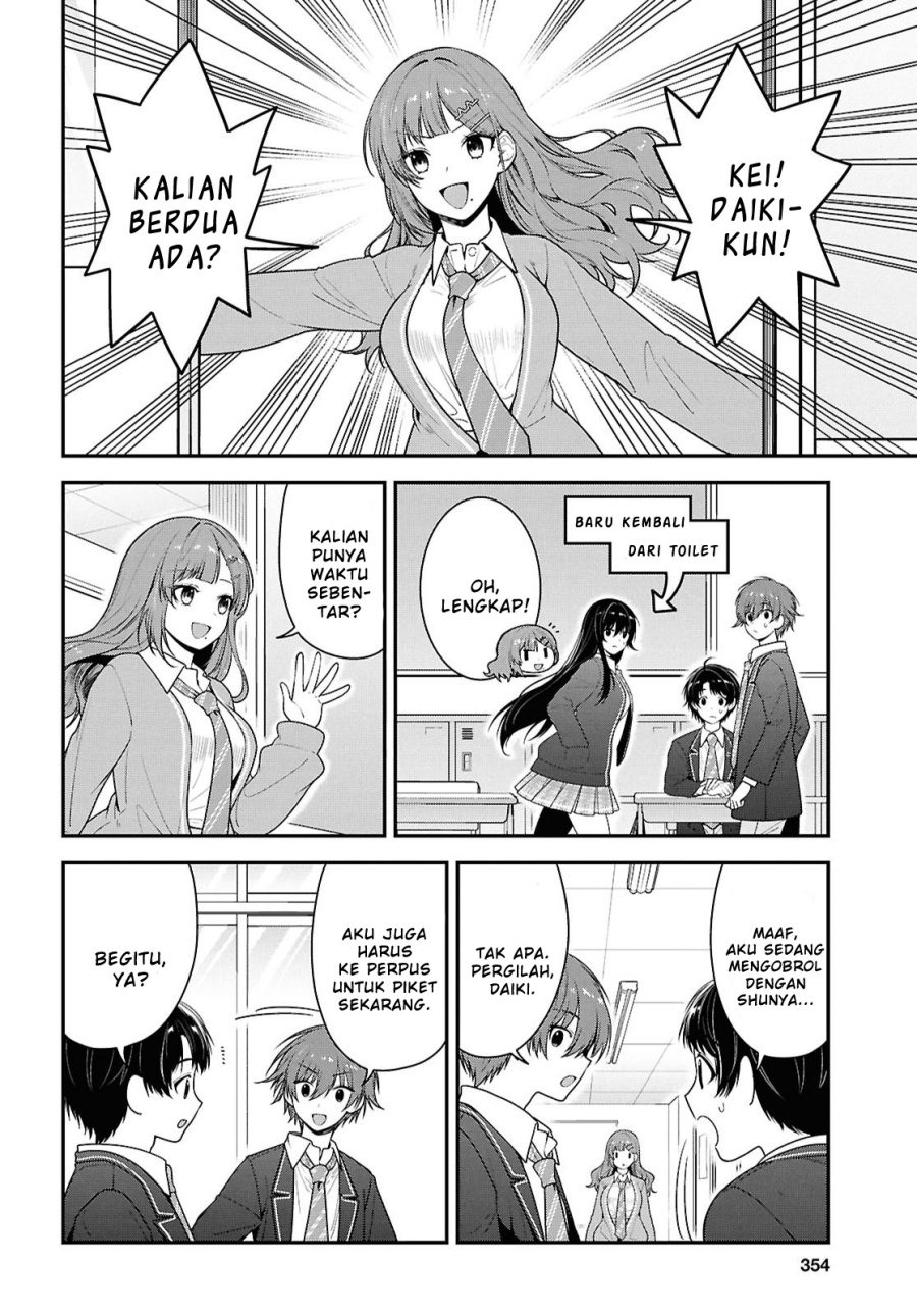 Tonari no Seki no Yankee Shimizu-san ga Kami o Kuroku Sometekita Chapter 10 Gambar 12