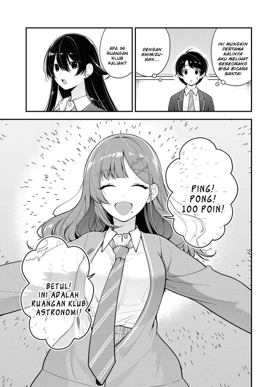 Tonari no Seki no Yankee Shimizu-san ga Kami o Kuroku Sometekita Chapter 10 Gambar 17