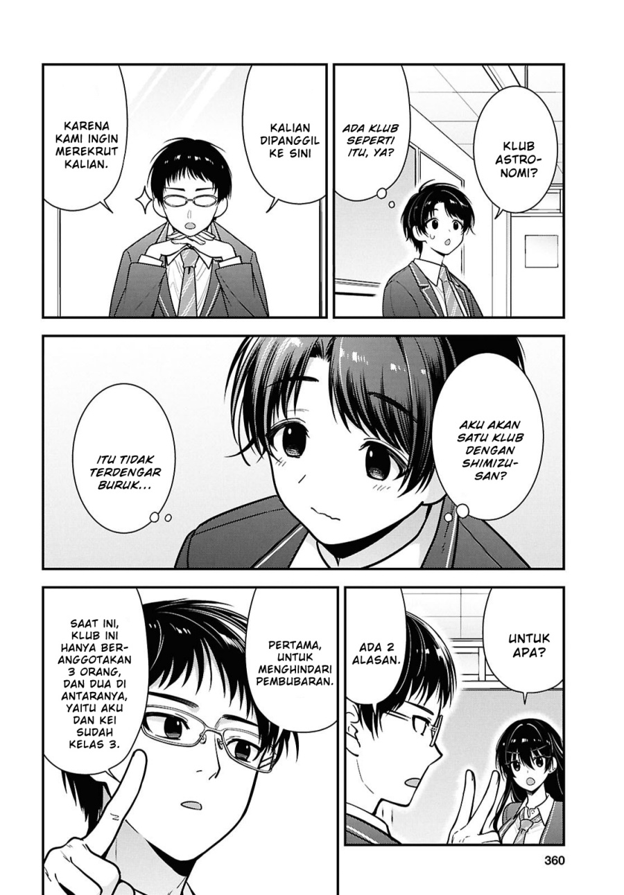 Tonari no Seki no Yankee Shimizu-san ga Kami o Kuroku Sometekita Chapter 10 Gambar 18