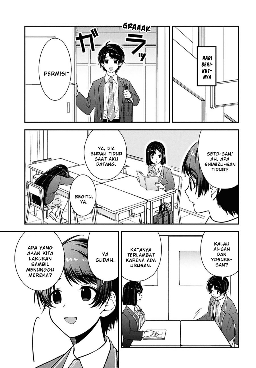 Tonari no Seki no Yankee Shimizu-san ga Kami o Kuroku Sometekita Chapter 11 Gambar 15