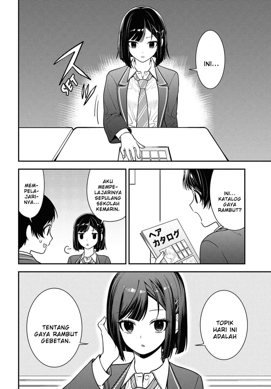 Tonari no Seki no Yankee Shimizu-san ga Kami o Kuroku Sometekita Chapter 11 Gambar 16