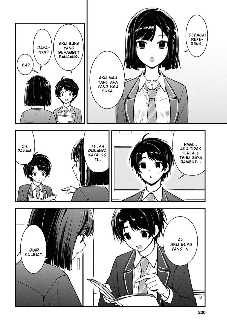 Tonari no Seki no Yankee Shimizu-san ga Kami o Kuroku Sometekita Chapter 11 Gambar 18