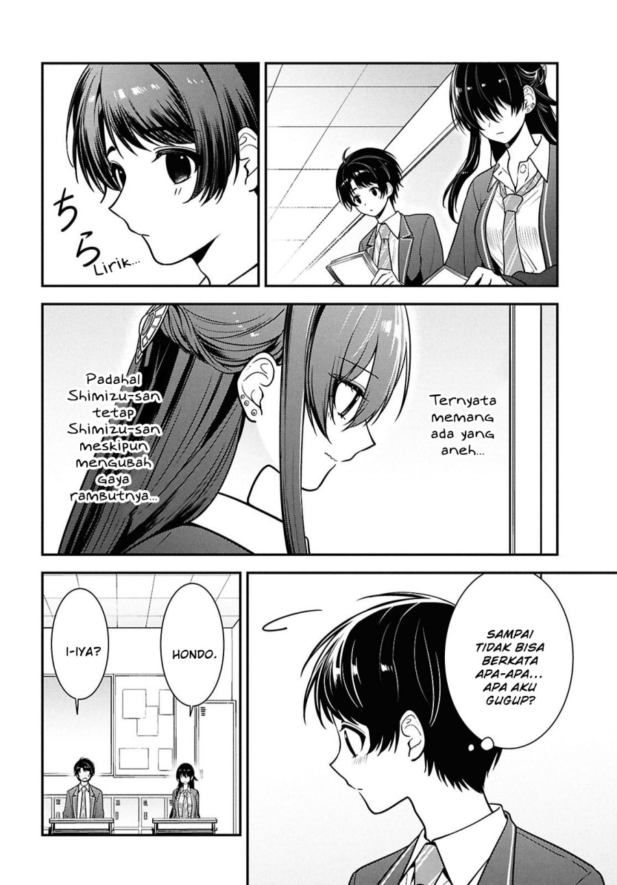 Tonari no Seki no Yankee Shimizu-san ga Kami o Kuroku Sometekita Chapter 11 Gambar 30