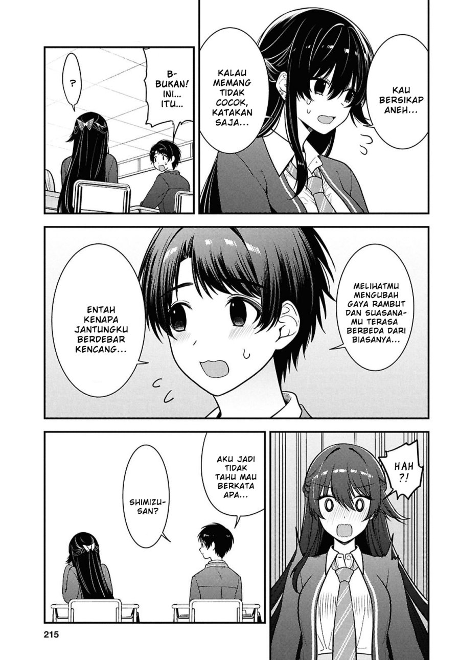 Tonari no Seki no Yankee Shimizu-san ga Kami o Kuroku Sometekita Chapter 11 Gambar 31