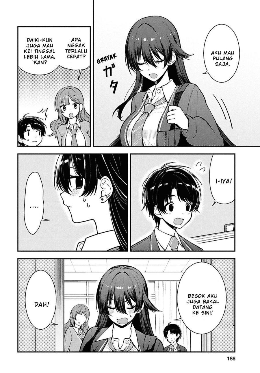 Tonari no Seki no Yankee Shimizu-san ga Kami o Kuroku Sometekita Chapter 11 Gambar 4