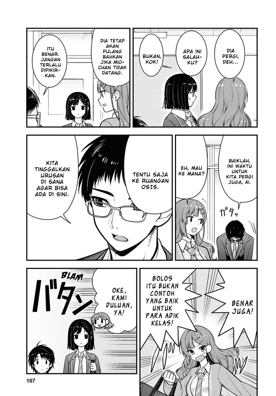 Tonari no Seki no Yankee Shimizu-san ga Kami o Kuroku Sometekita Chapter 11 Gambar 5