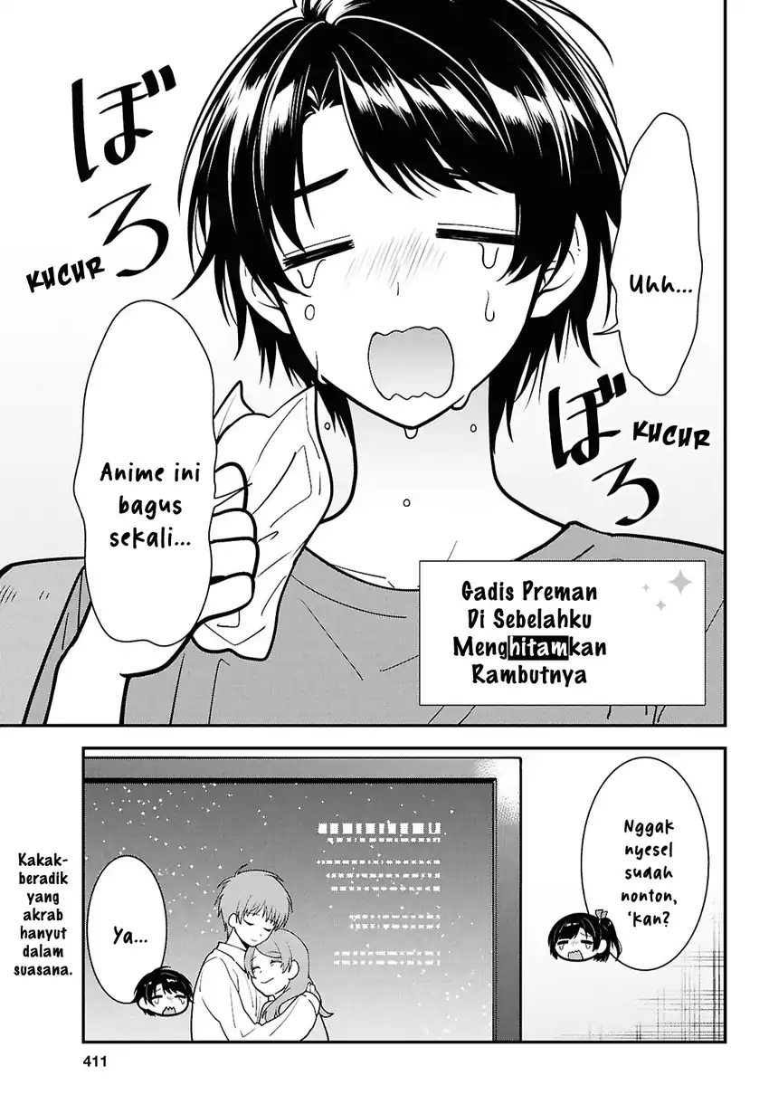 Baca Komik Tonari no Seki no Yankee Shimizu-san ga Kami o Kuroku Sometekita Chapter 12 Gambar 1
