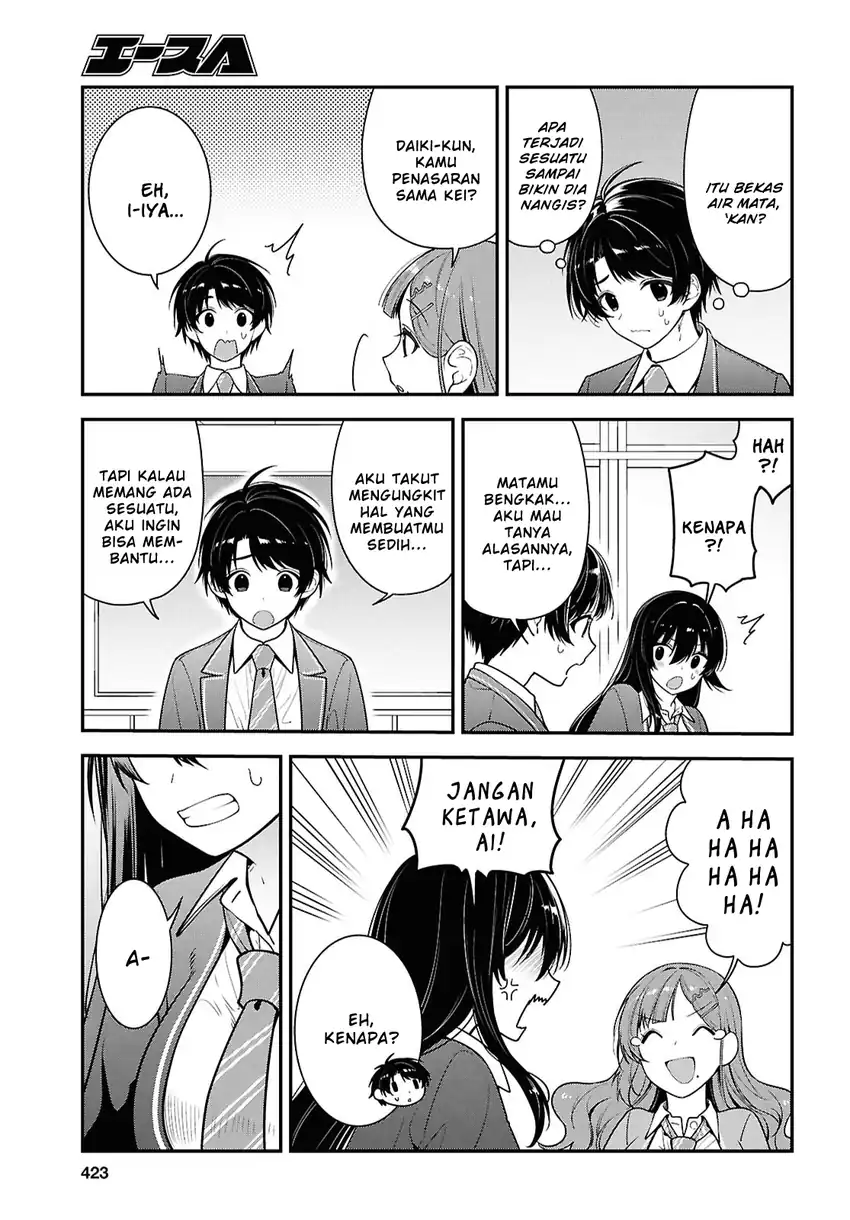 Tonari no Seki no Yankee Shimizu-san ga Kami o Kuroku Sometekita Chapter 12 Gambar 13