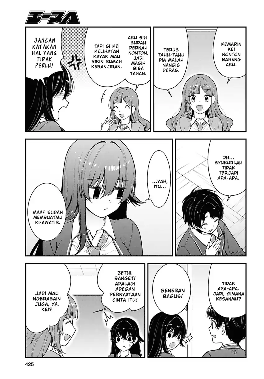 Tonari no Seki no Yankee Shimizu-san ga Kami o Kuroku Sometekita Chapter 12 Gambar 15