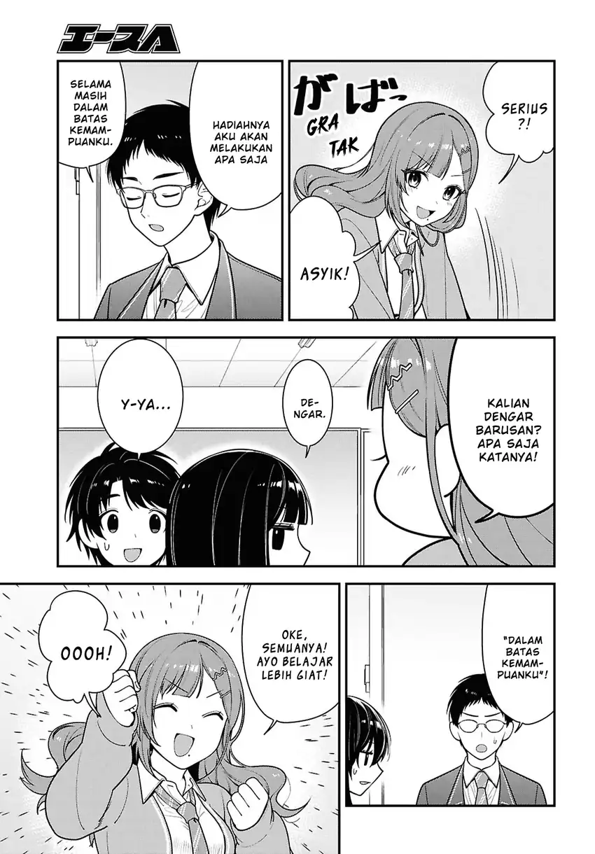 Tonari no Seki no Yankee Shimizu-san ga Kami o Kuroku Sometekita Chapter 12 Gambar 19