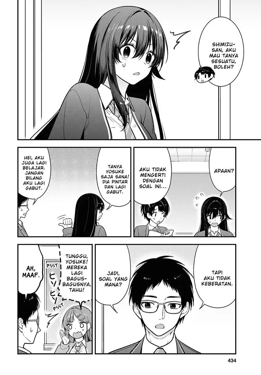 Tonari no Seki no Yankee Shimizu-san ga Kami o Kuroku Sometekita Chapter 12 Gambar 24