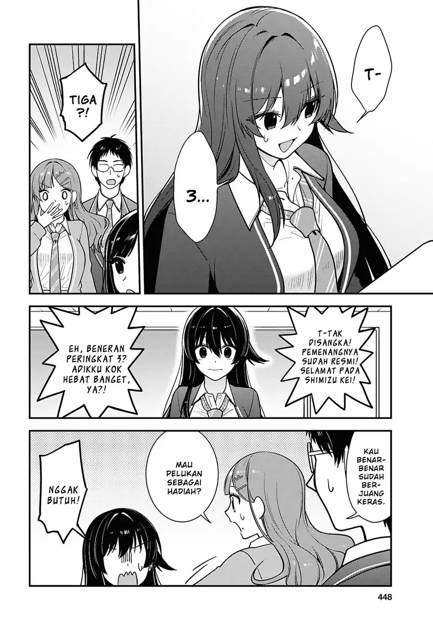 Tonari no Seki no Yankee Shimizu-san ga Kami o Kuroku Sometekita Chapter 12 Gambar 38