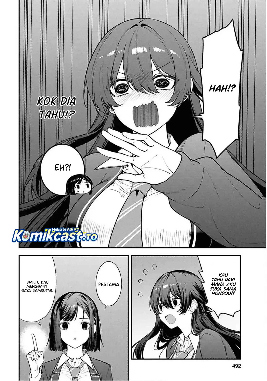 Tonari no Seki no Yankee Shimizu-san ga Kami o Kuroku Sometekita Chapter 13 Gambar 4