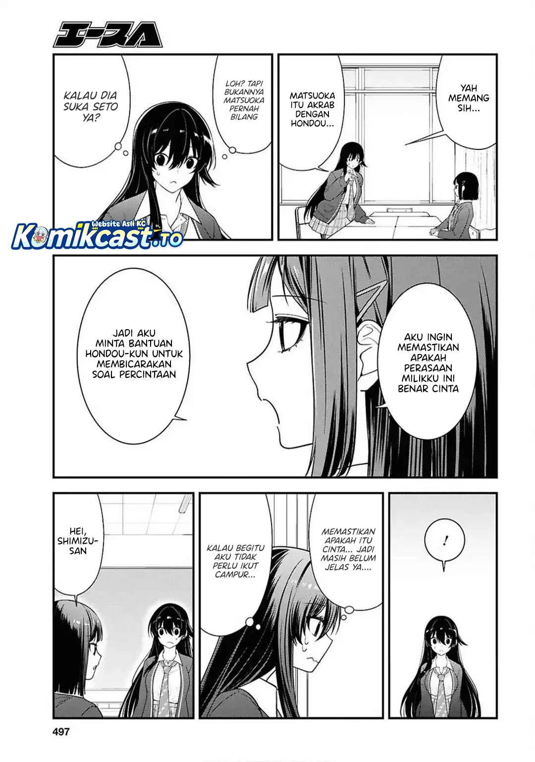 Tonari no Seki no Yankee Shimizu-san ga Kami o Kuroku Sometekita Chapter 13 Gambar 9