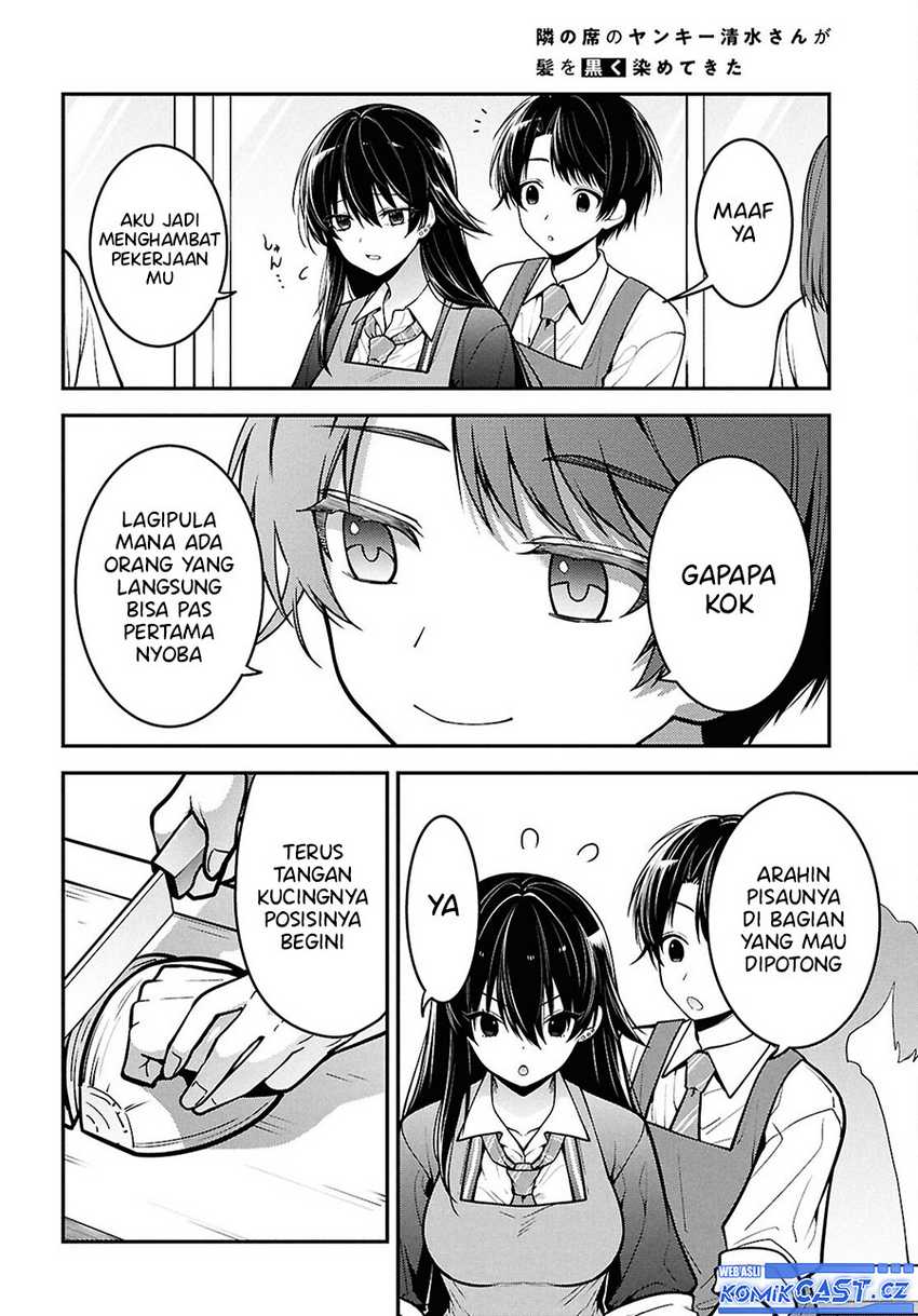 Tonari no Seki no Yankee Shimizu-san ga Kami o Kuroku Sometekita Chapter 2 Gambar 25