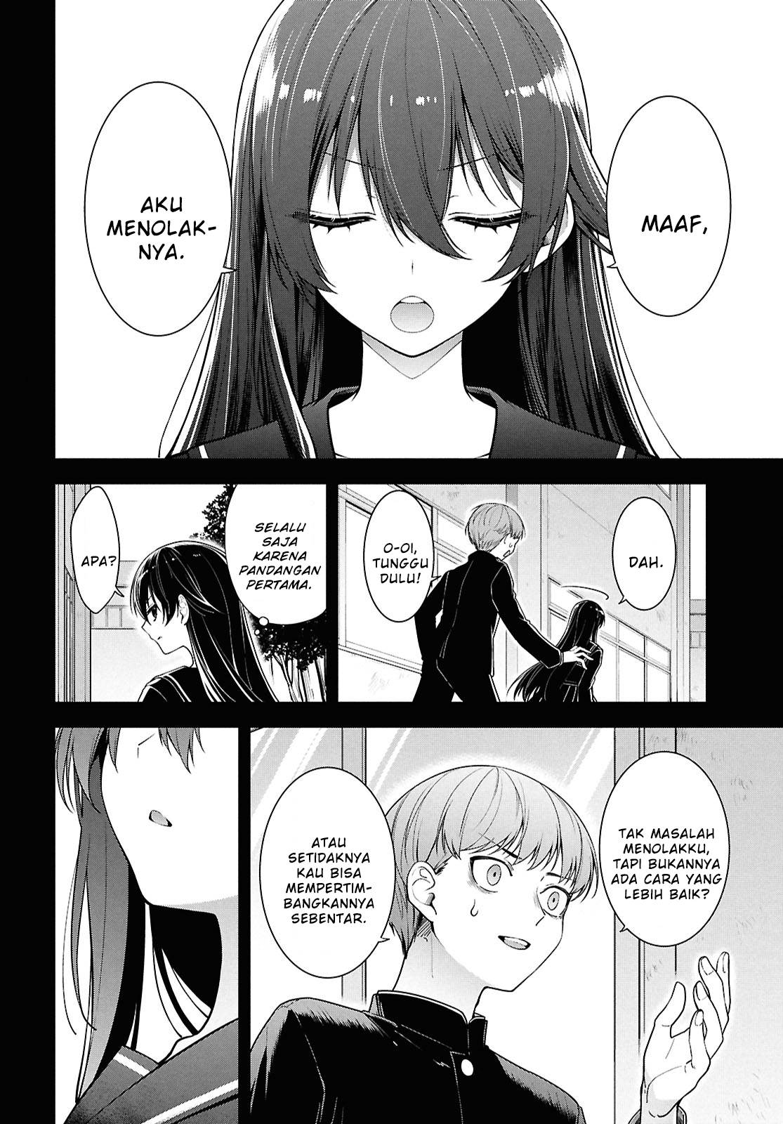 Tonari no Seki no Yankee Shimizu-san ga Kami o Kuroku Sometekita Chapter 4 Gambar 10