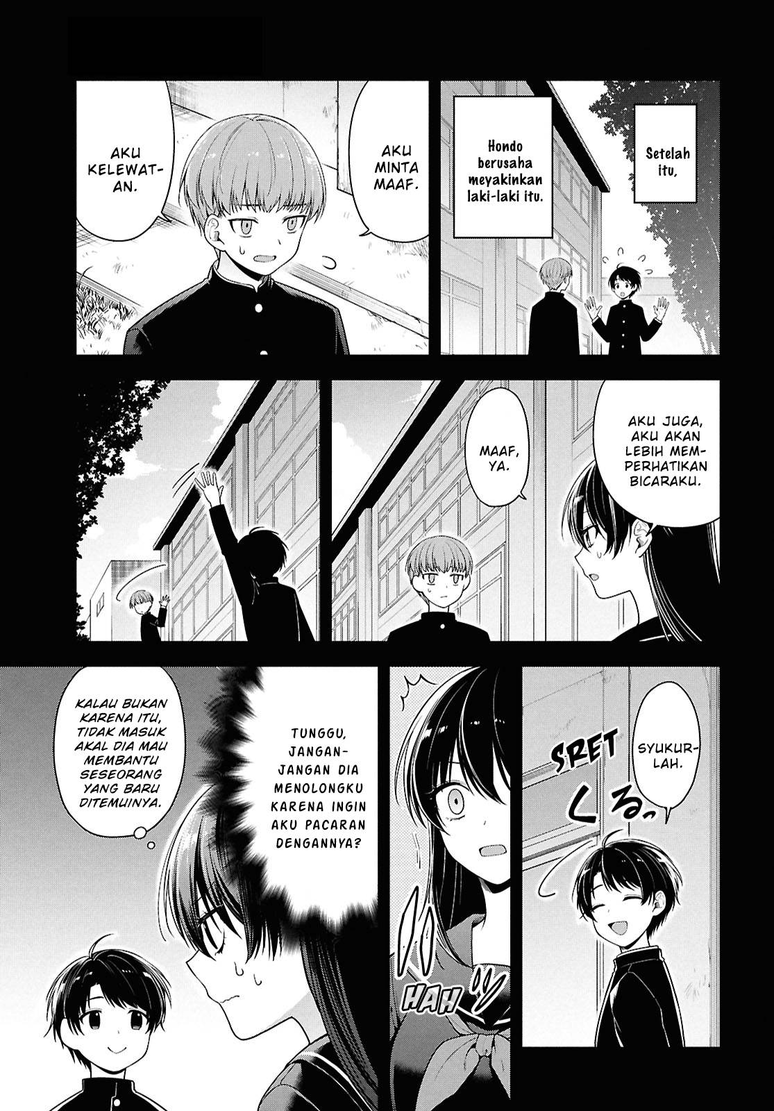 Tonari no Seki no Yankee Shimizu-san ga Kami o Kuroku Sometekita Chapter 4 Gambar 16