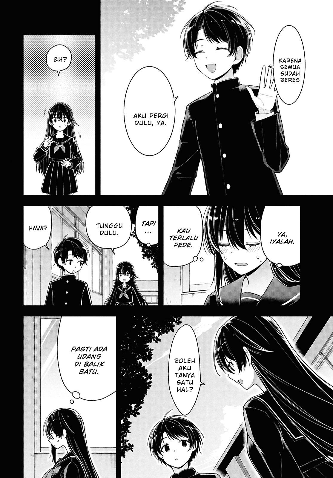 Tonari no Seki no Yankee Shimizu-san ga Kami o Kuroku Sometekita Chapter 4 Gambar 17