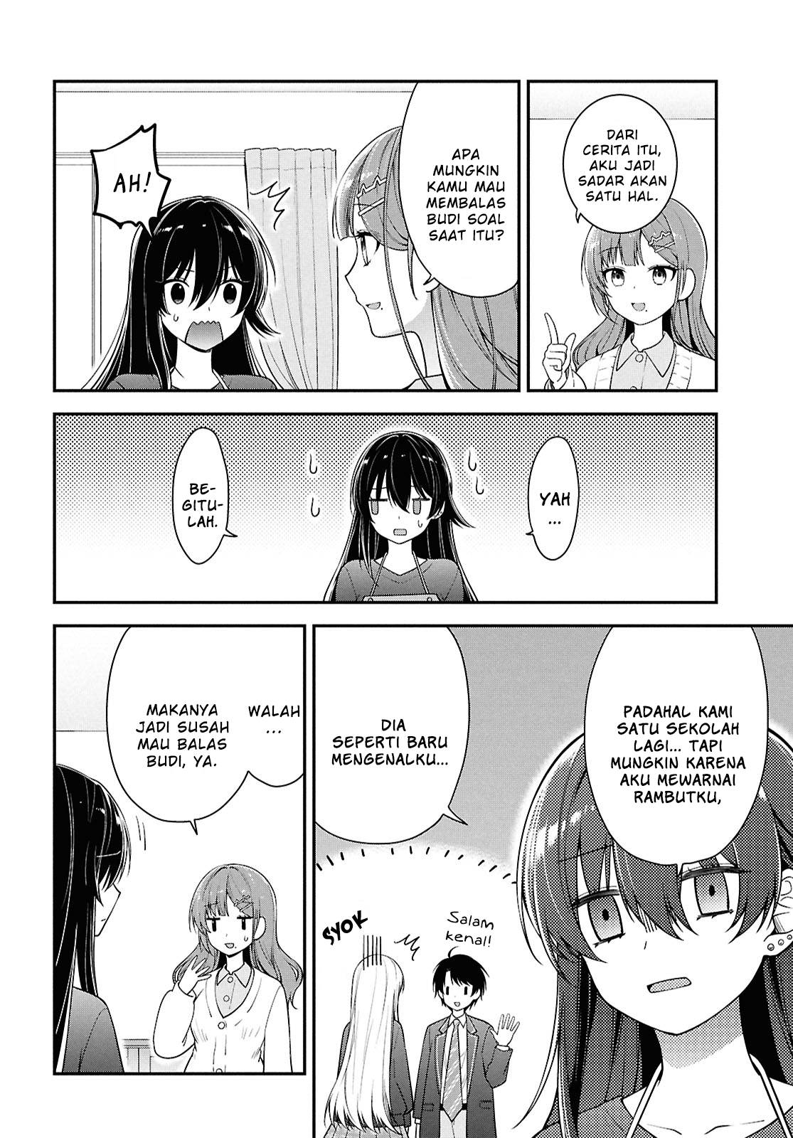 Tonari no Seki no Yankee Shimizu-san ga Kami o Kuroku Sometekita Chapter 4 Gambar 26