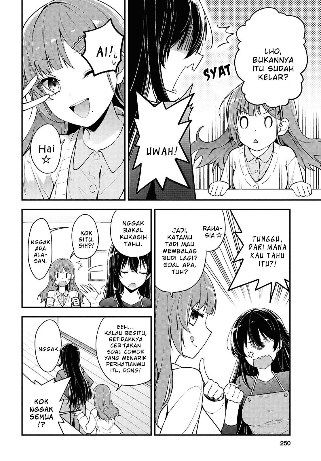 Tonari no Seki no Yankee Shimizu-san ga Kami o Kuroku Sometekita Chapter 4 Gambar 4