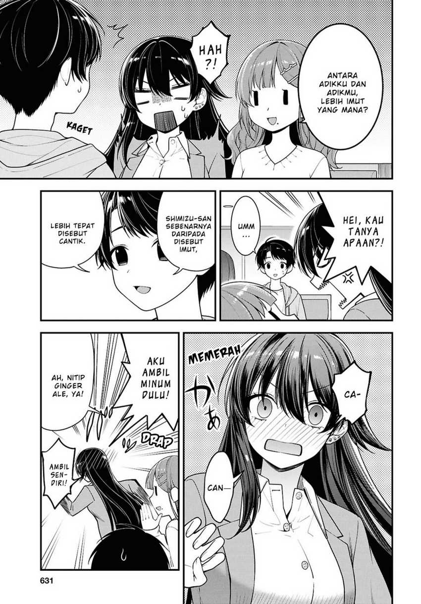 Tonari no Seki no Yankee Shimizu-san ga Kami o Kuroku Sometekita Chapter 5 Gambar 15