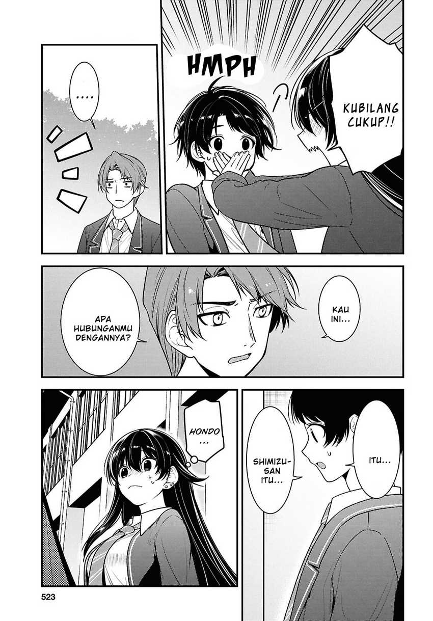Tonari no Seki no Yankee Shimizu-san ga Kami o Kuroku Sometekita Chapter 9 Gambar 24