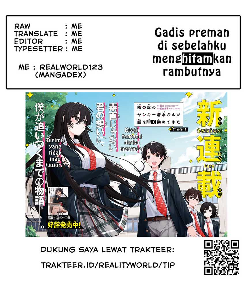 Tonari no Seki no Yankee Shimizu-san ga Kami o Kuroku Sometekita Chapter 9 Gambar 34