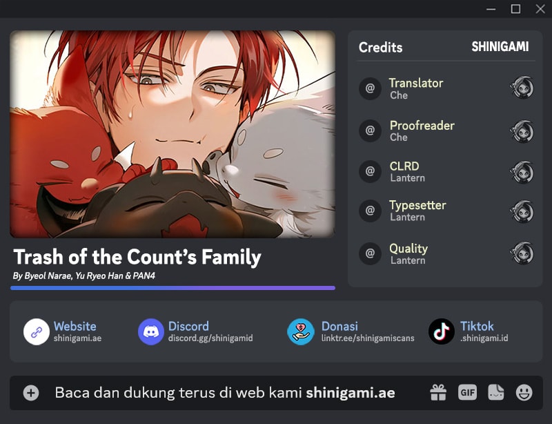 Baca Komik Trash of the Count’s Family Chapter 151 Gambar 1