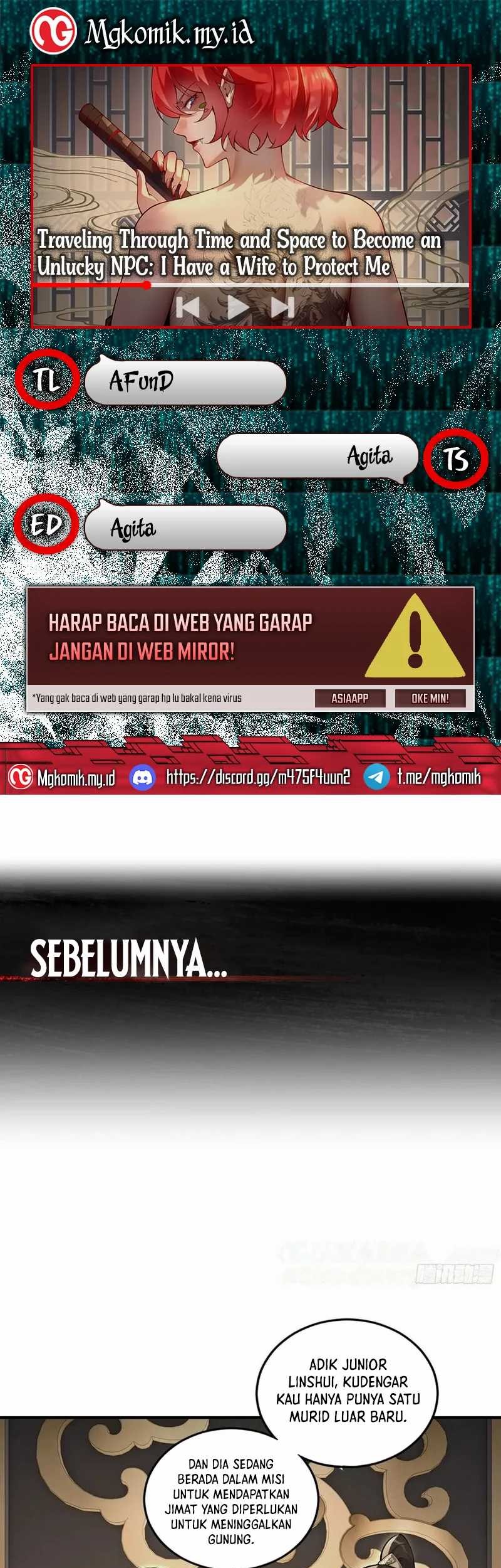 Baca Komik Traveling through time and space to become an unlucky NPC: I have a wife to protect me Chapter 95 Gambar 1