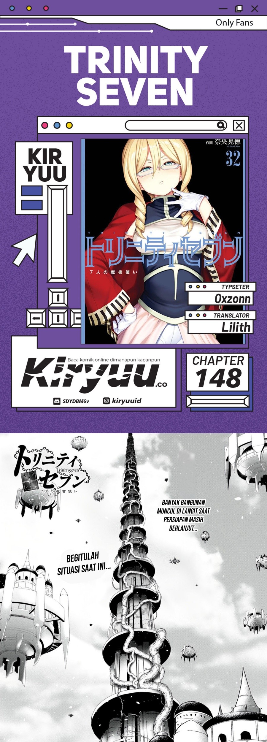 Baca Komik Trinity Seven Chapter 148 Gambar 1