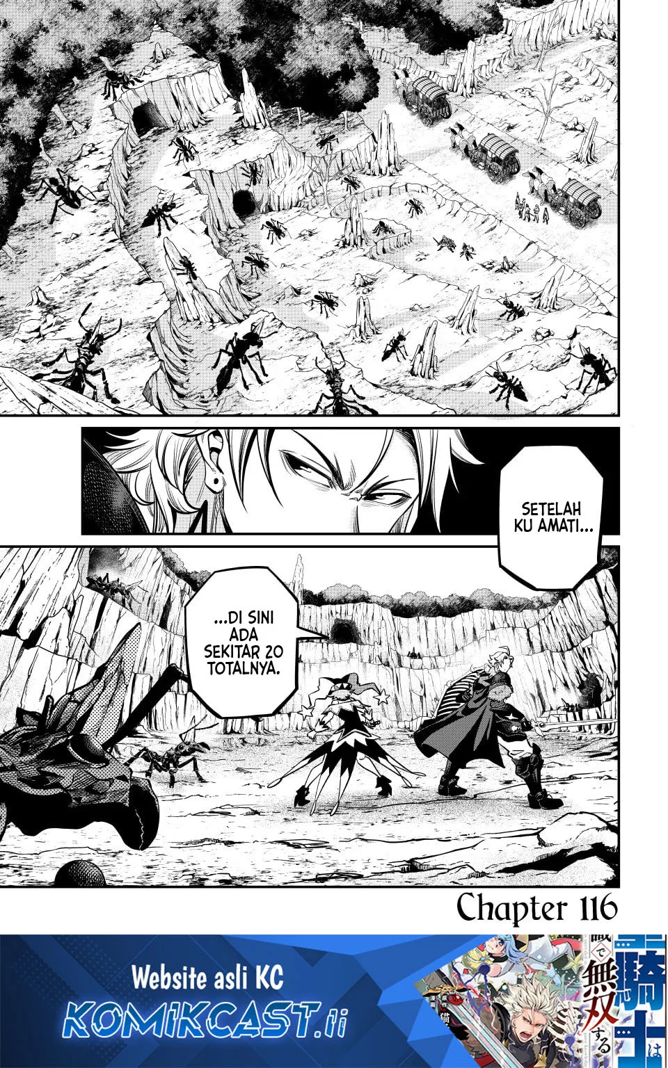 Baca Komik Tsuihou Sareta Tenshou Juu Kishi wa Game Chishiki de Musou Suru Chapter 116 Gambar 1