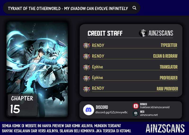 Baca Komik Tyrant of the Otherworld: My Shadow Can Evolve Infinitely Chapter 15 Gambar 1